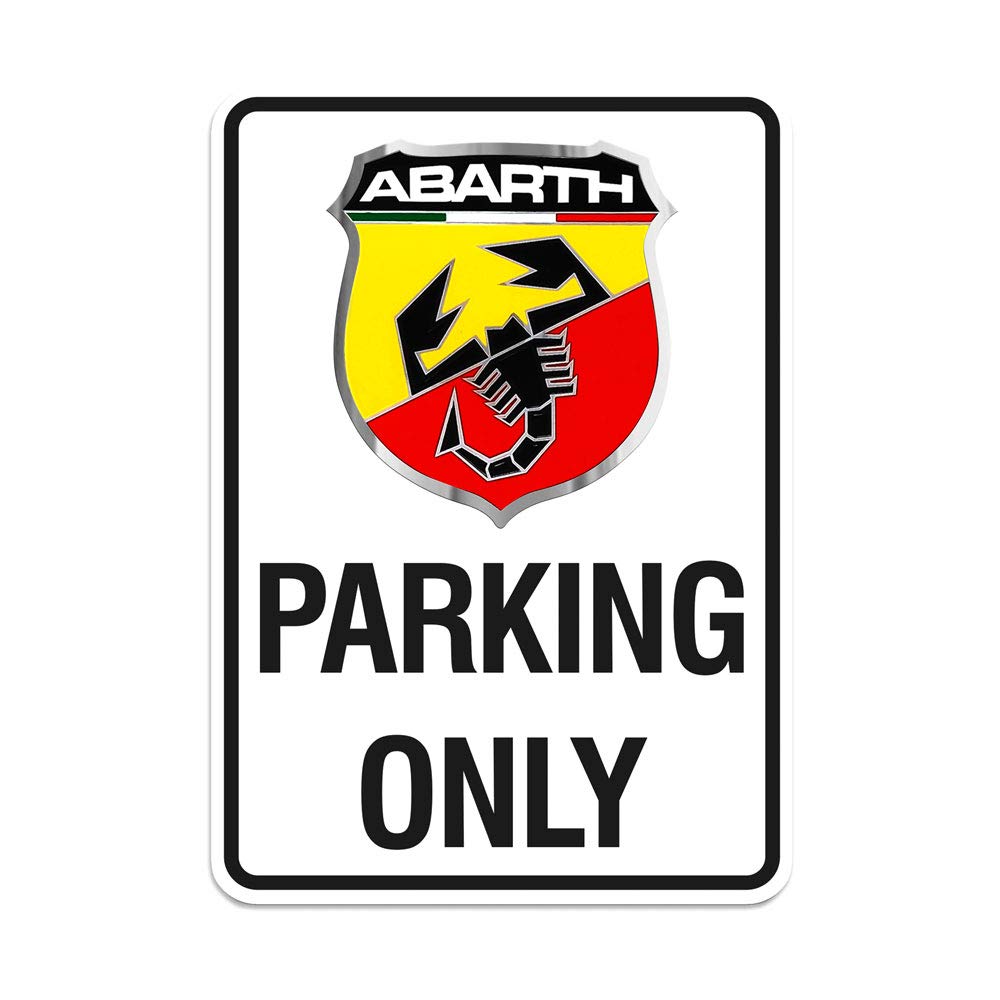 Abarth 21400 Parking Only Schild 28 x 40 cm von Abarth