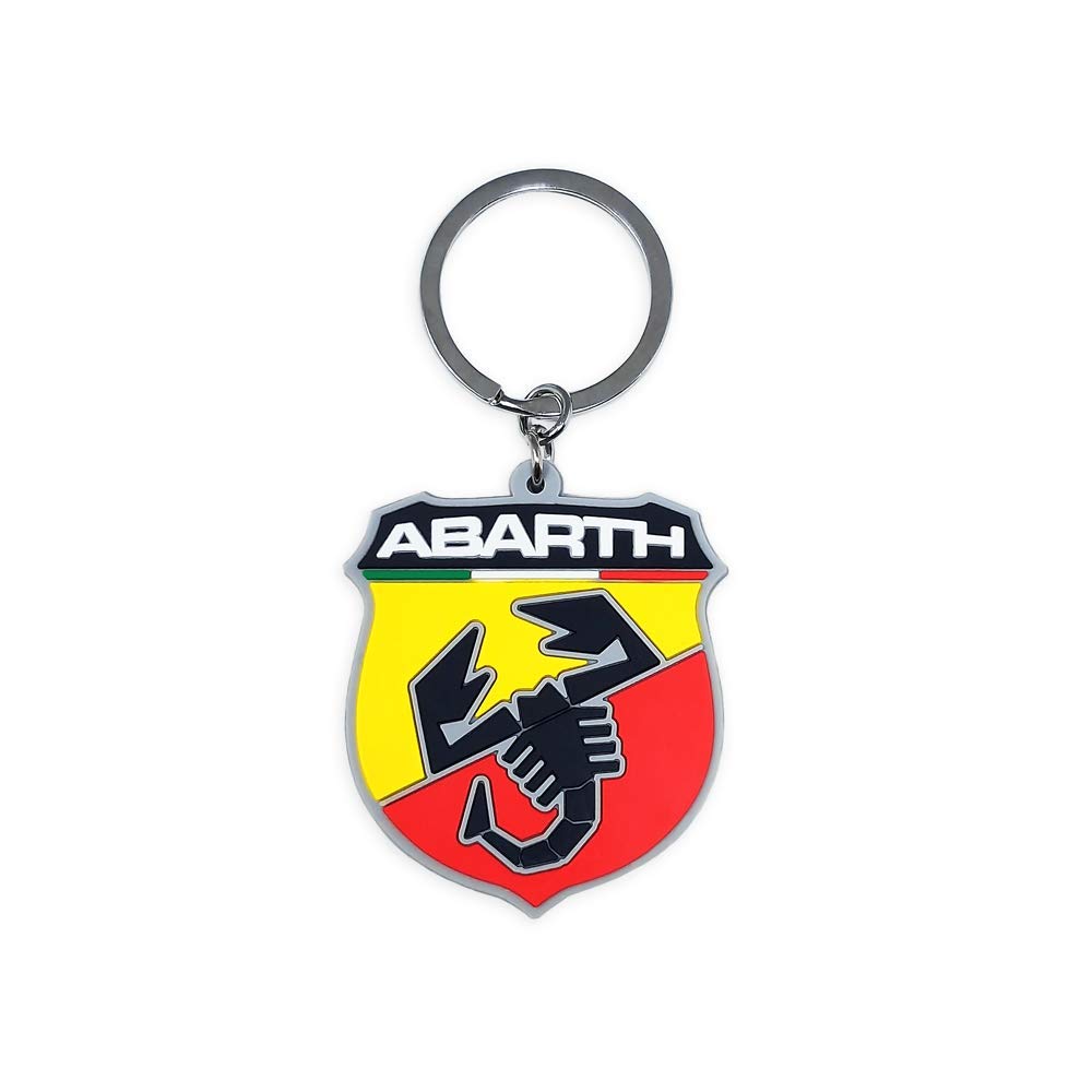 Abarth Offizieller Schlüsselanhänger Soft-Touch Schild von Abarth