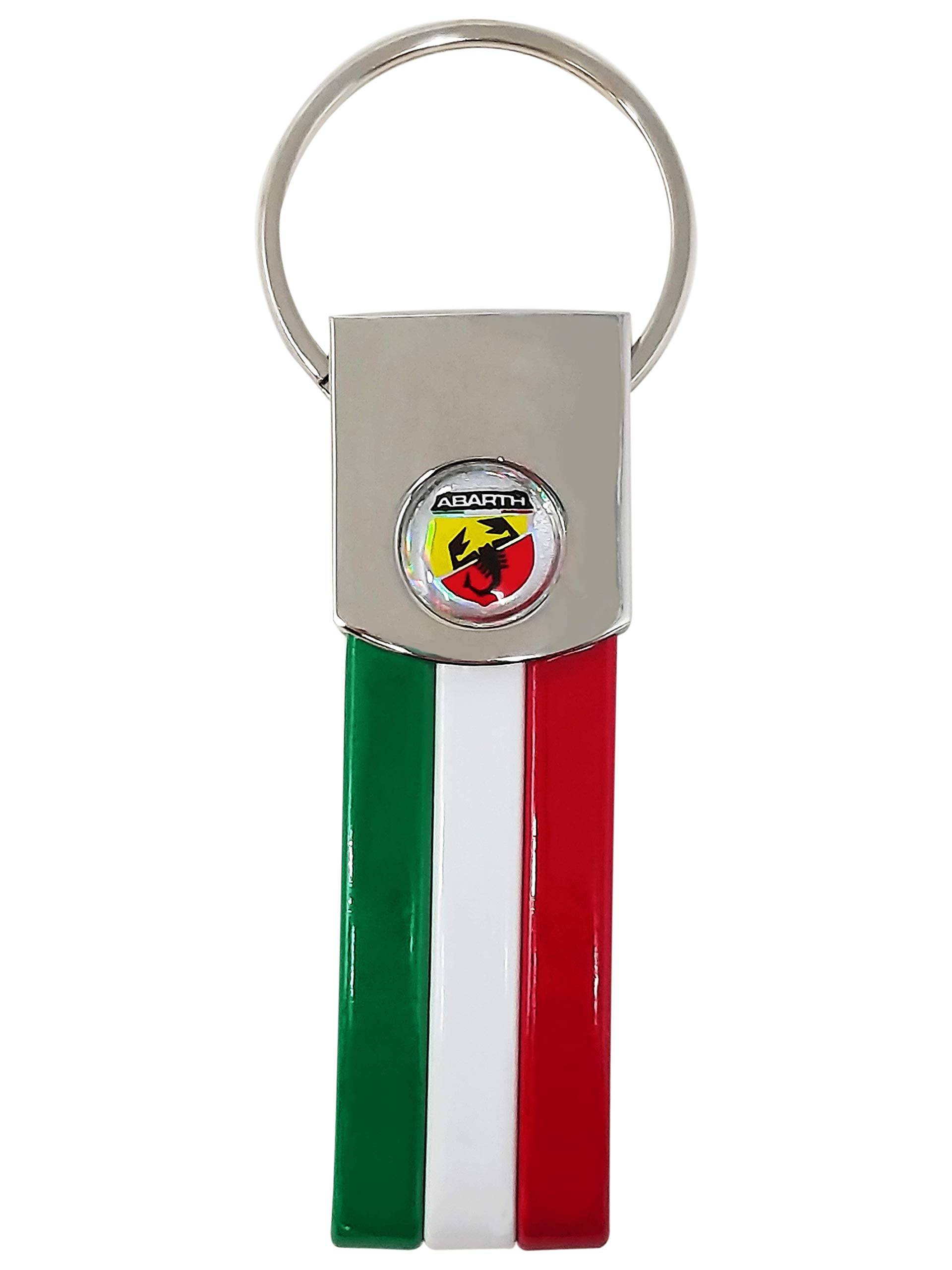 Abarth offizieller Schlüsselanhänger Tricolor Accessoires von Abarth