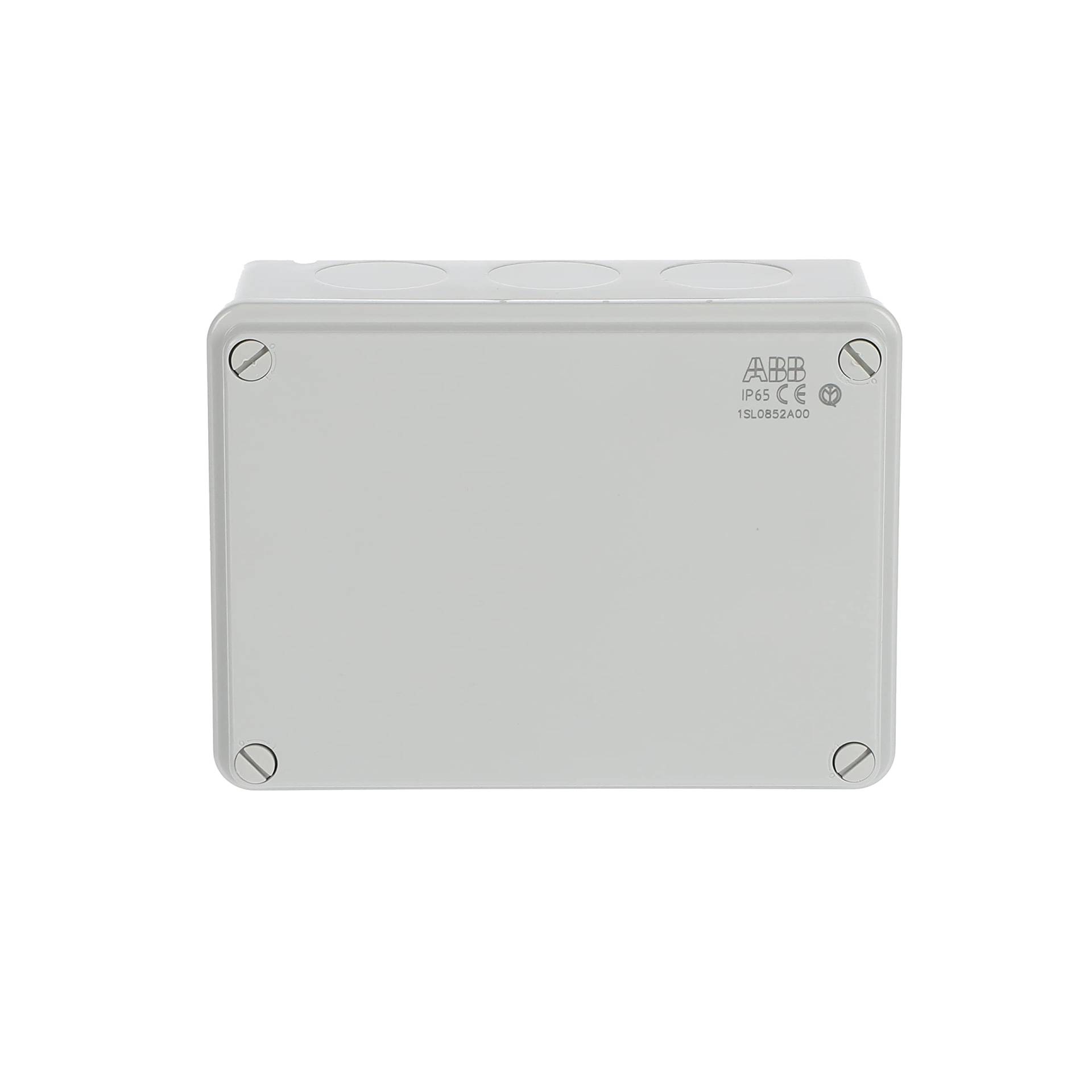 ABB IP65 Wasserdichte Abzweigdose Outdoor Kabelverbinder (153 x 110 x 66 mm), Grau, Thermoplast, Wasserfest, 1 x ABB Anschlussdose, 4 Schrauben von ABB