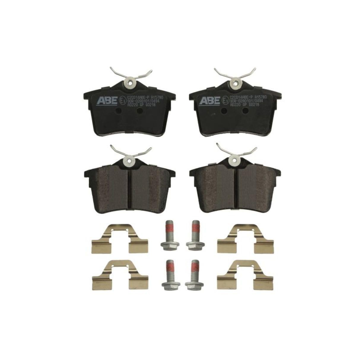 ABE Bremsbeläge Satz Bremsklötze Bremssteine Set Hinten C2C014ABE-P ABE Bremsbeläge Satz Bremsklötze Bremssteine Set Hinten C2C014ABE-P von ABE