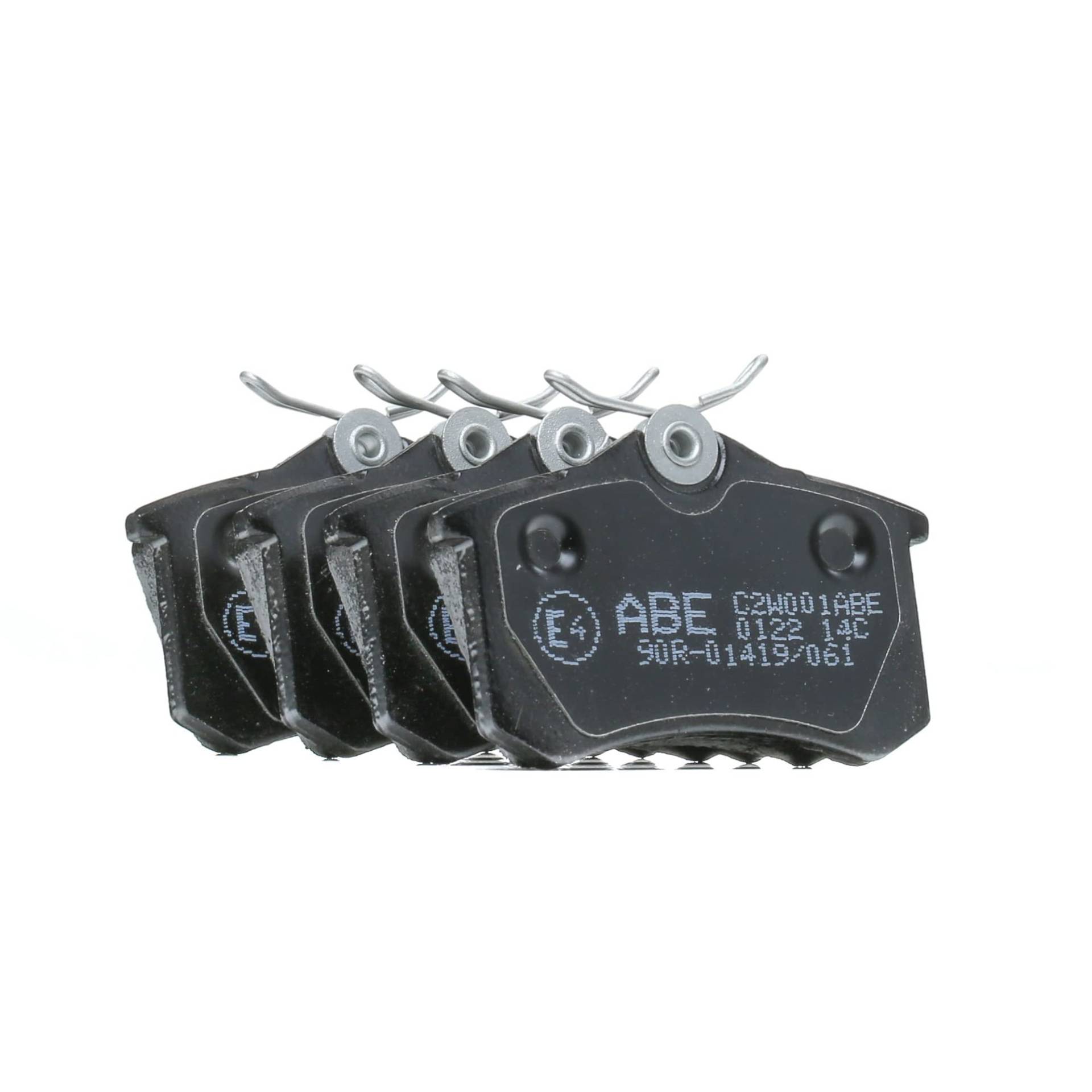 ABE Bremsbeläge Satz Bremsklötze Bremssteine Set Hinten mit Zubehör C2W001ABE ABE Bremsbeläge Satz Bremsklötze Bremssteine Set Hinten mit Zubehör C2W001ABE von ABE