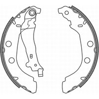 Bremsbackensatz ABE C0P027ABE Bremsbackensatz ABE C0P027ABE von Abe