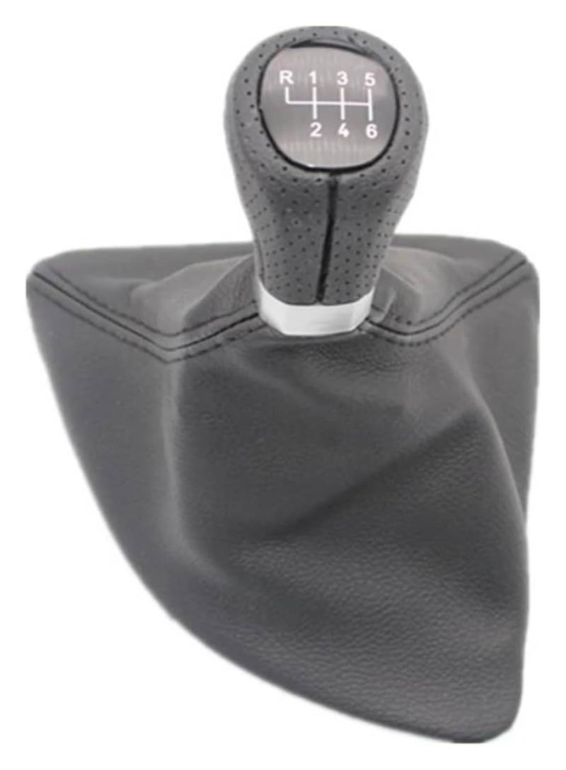 Auto Schalthebel Stick Shifter Für BM&W 1 Für Serie E81 2006 2007 2008 2009 2010 2011 2012 6-Gang-Auto-Schaltknauf Mit Leder-Kofferraumknopfabdeckung von ABHBVGZFZT
