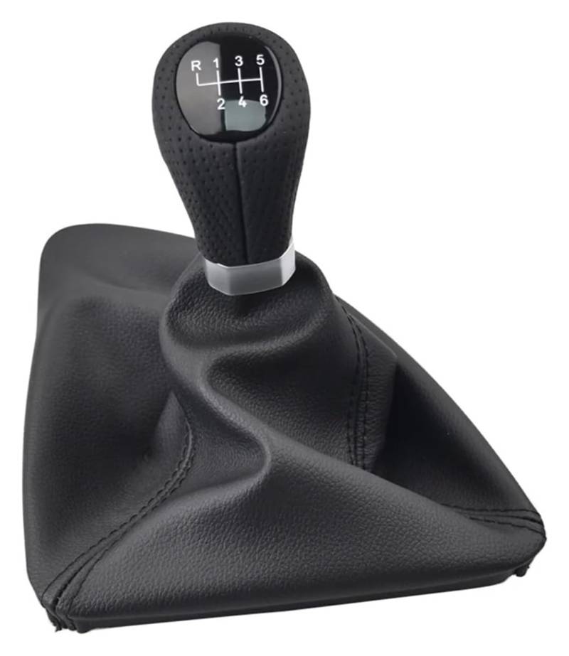 Auto Schalthebel Stick Shifter Für BM&W 1 Serie Für X1 E81 E82 E87 E88 5 6 Gang Auto Schaltknauf Kopf Gaitor Kofferraumabdeckung Schaltknauf(Lhd 6r-Black) von ABHBVGZFZT