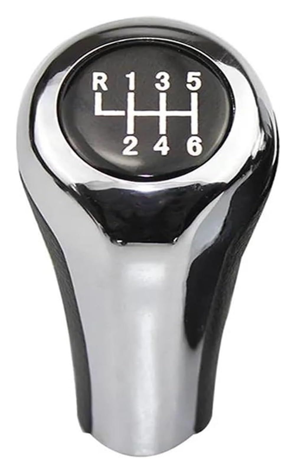 Auto Schalthebel Stick Shifter Für BM&W 3 Für Serie E46 E90 E91 E92 E30 E32 E34 E36 6-Gang-Auto-Schaltknauf Manueller Schalthebel Schaltknaufabdeckung(Chrome) von ABHBVGZFZT