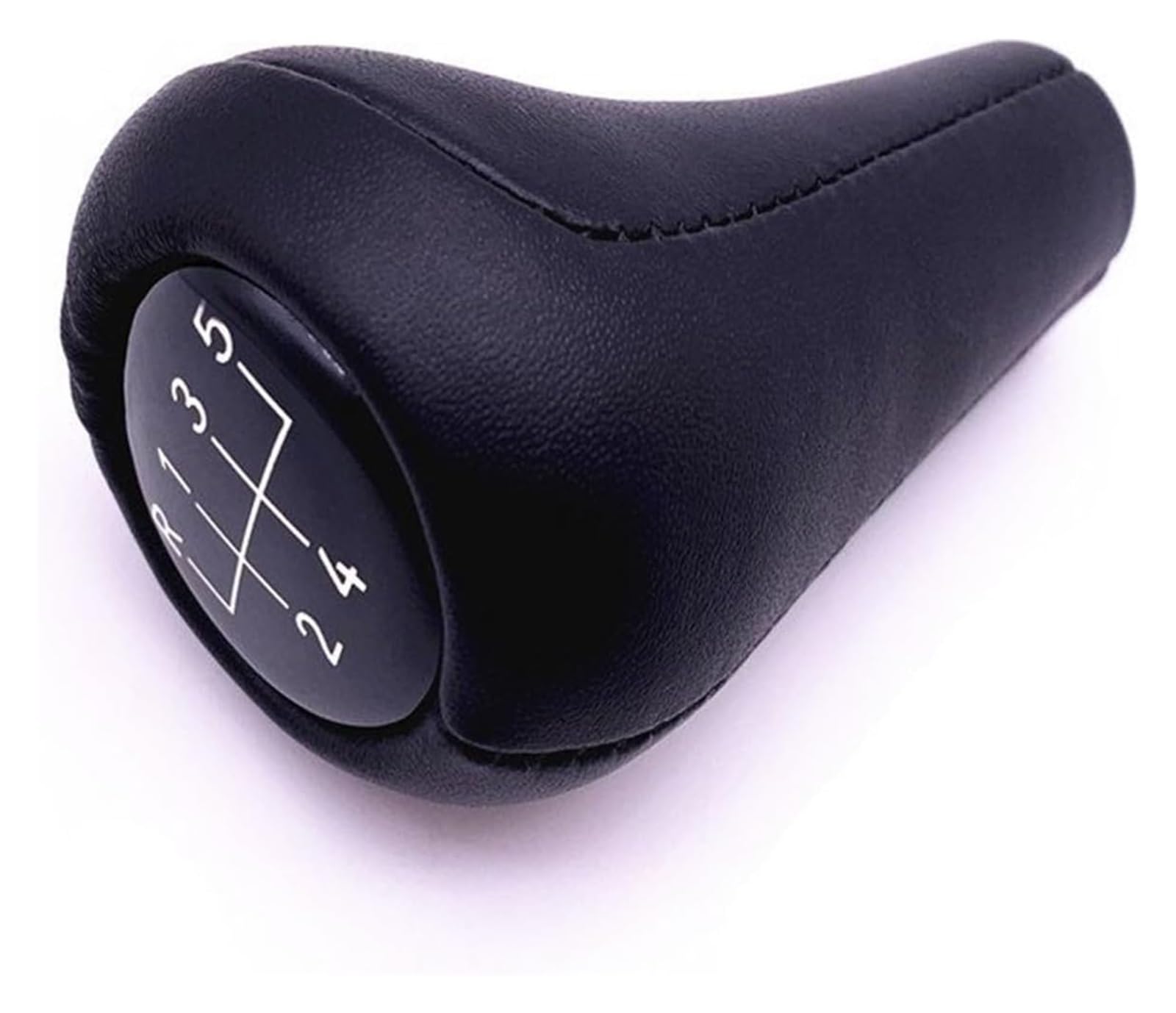 Auto Schalthebel Stick Shifter Für BM&W E28 E30 E32 E34 E36 E38 E39 E46 Für X1 Für X3 Für X5 Z1 Z3 Z4 5/6 Gang PU-Leder Schaltknauf Accessicess Shifter(5-Speed) von ABHBVGZFZT