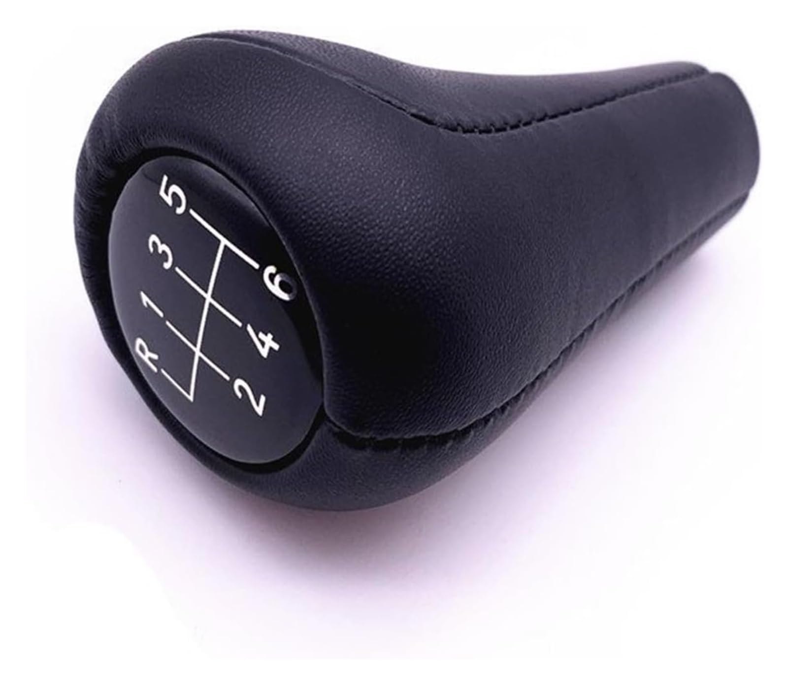 Auto Schalthebel Stick Shifter Für BM&W E28 E30 E32 E34 E36 E38 E39 E46 Für X1 Für X3 Für X5 Z1 Z3 Z4 5/6 Gang PU-Leder Schaltknauf Accessicess Shifter(6-Speed) von ABHBVGZFZT