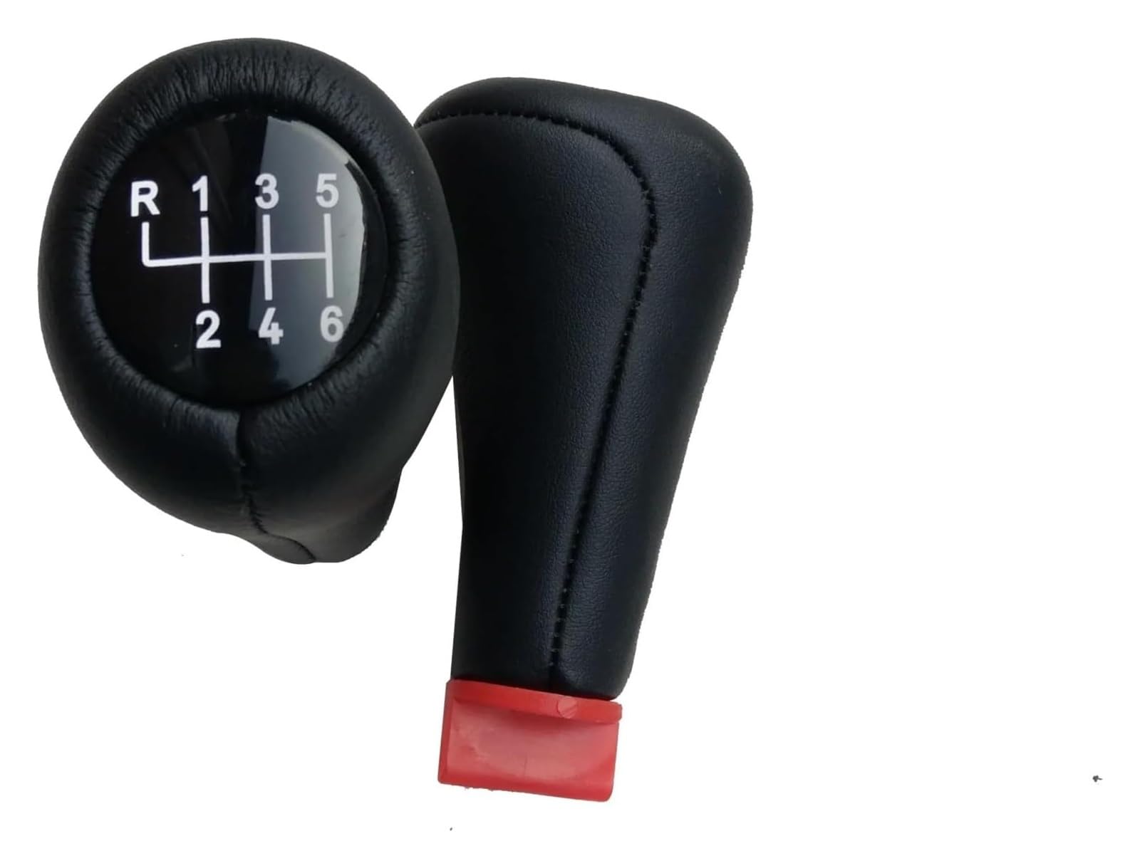 Auto Schalthebel Stick Shifter Für BM&W E30 E32 E34 E36 E38 E39 E46 E53 E60 E63 E83 E84 E90 E91 5 6 Gang Auto Schaltknauf Power Sport Getriebekopfkappe(6 Speed Leather) von ABHBVGZFZT