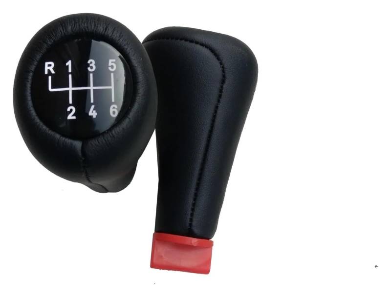 Auto Schalthebel Stick Shifter Für BM&W E30 E32 E34 E36 E38 E39 E46 E53 E60 E63 E83 E84 E90 E91 5 6 Gang Auto Schaltknauf Power Sport Getriebekopfkappe(6 Speed Leather) von ABHBVGZFZT