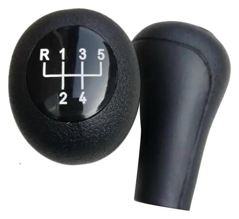 Auto Schalthebel Stick Shifter Für BM&W E30 E32 E34 E36 E38 E39 E46 E53 E60 E63 E83 E84 E90 E91 5 6 Gang Auto Schaltknauf Power Sport Getriebekopfkappe(Black 5speed) von ABHBVGZFZT