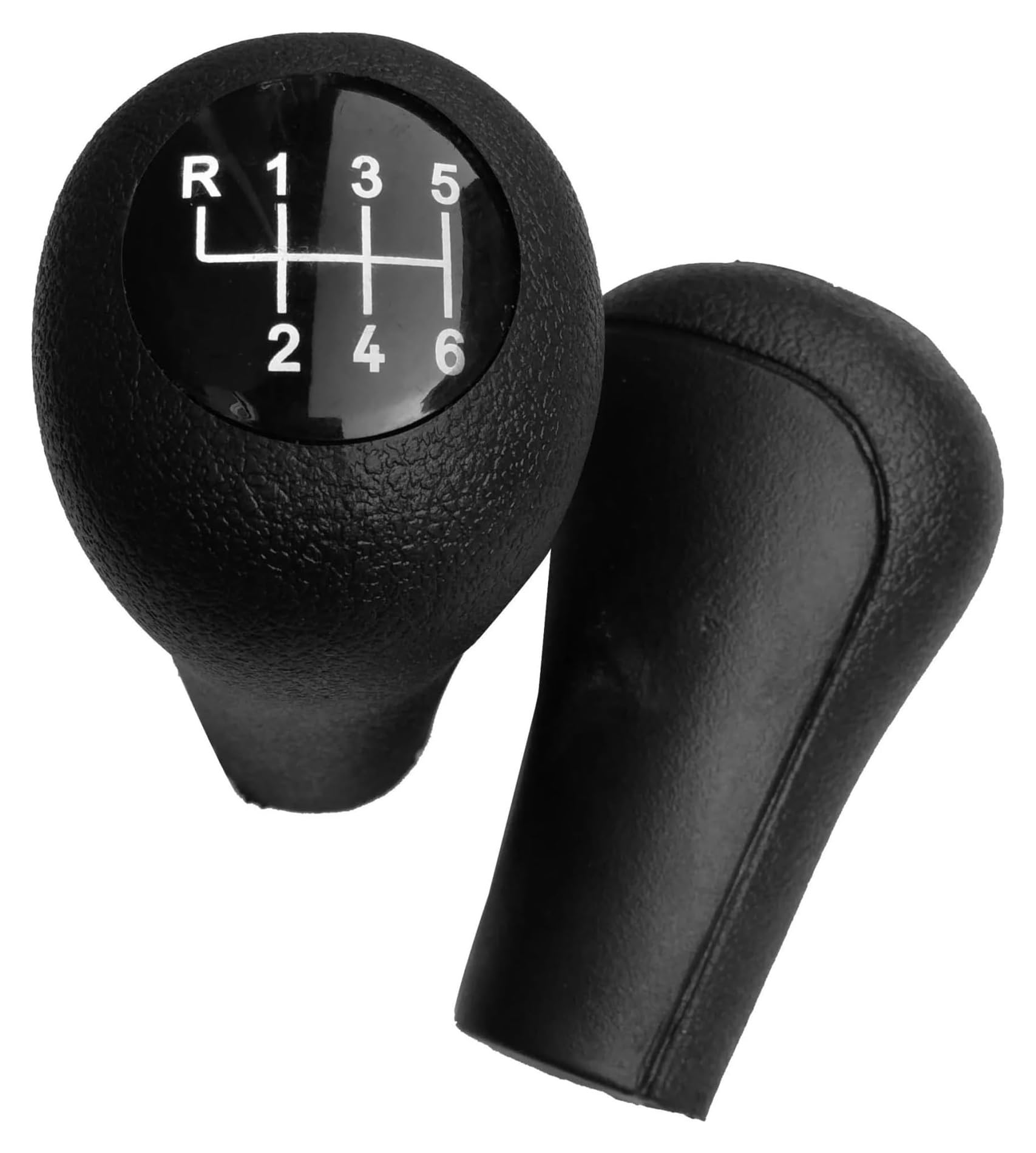 Auto Schalthebel Stick Shifter Für BM&W E30 E32 E34 E36 E38 E39 E46 E53 E60 E63 E83 E84 E90 E91 5 6 Gang Auto Schaltknauf Power Sport Getriebekopfkappe(Black 6speed) von ABHBVGZFZT