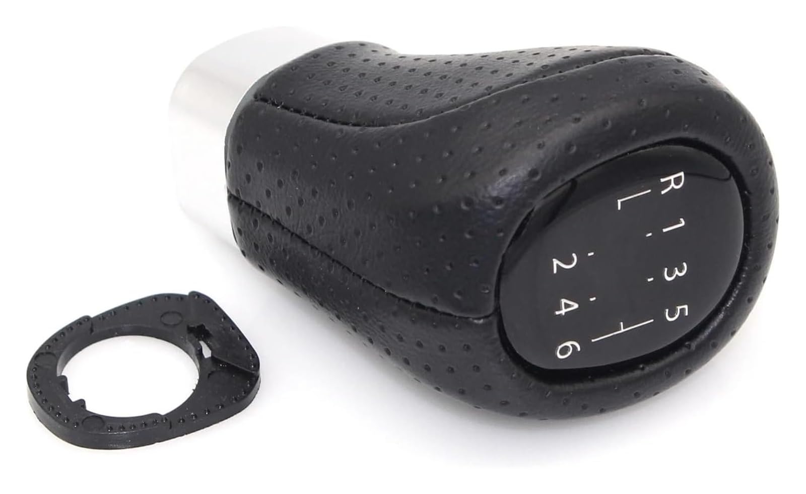 Auto Schalthebel Stick Shifter Für BM&W E87 E88 E90 Manuelle Auto Innen Zubehör Für M5 6 Geschwindigkeit Auto Schaltknauf Kopf Leder Shifter Hebel Handball(M6) von ABHBVGZFZT