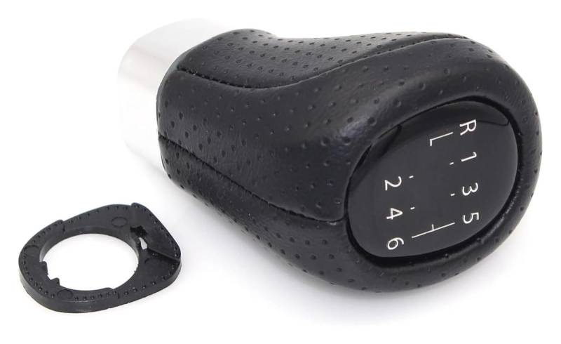Auto Schalthebel Stick Shifter Für BM&W E87 E88 E90 Manuelles Auto-Innenzubehör Für M5/6-Gang-Auto-Schaltknaufkopf Lederschalthebel Handball(M6) von ABHBVGZFZT