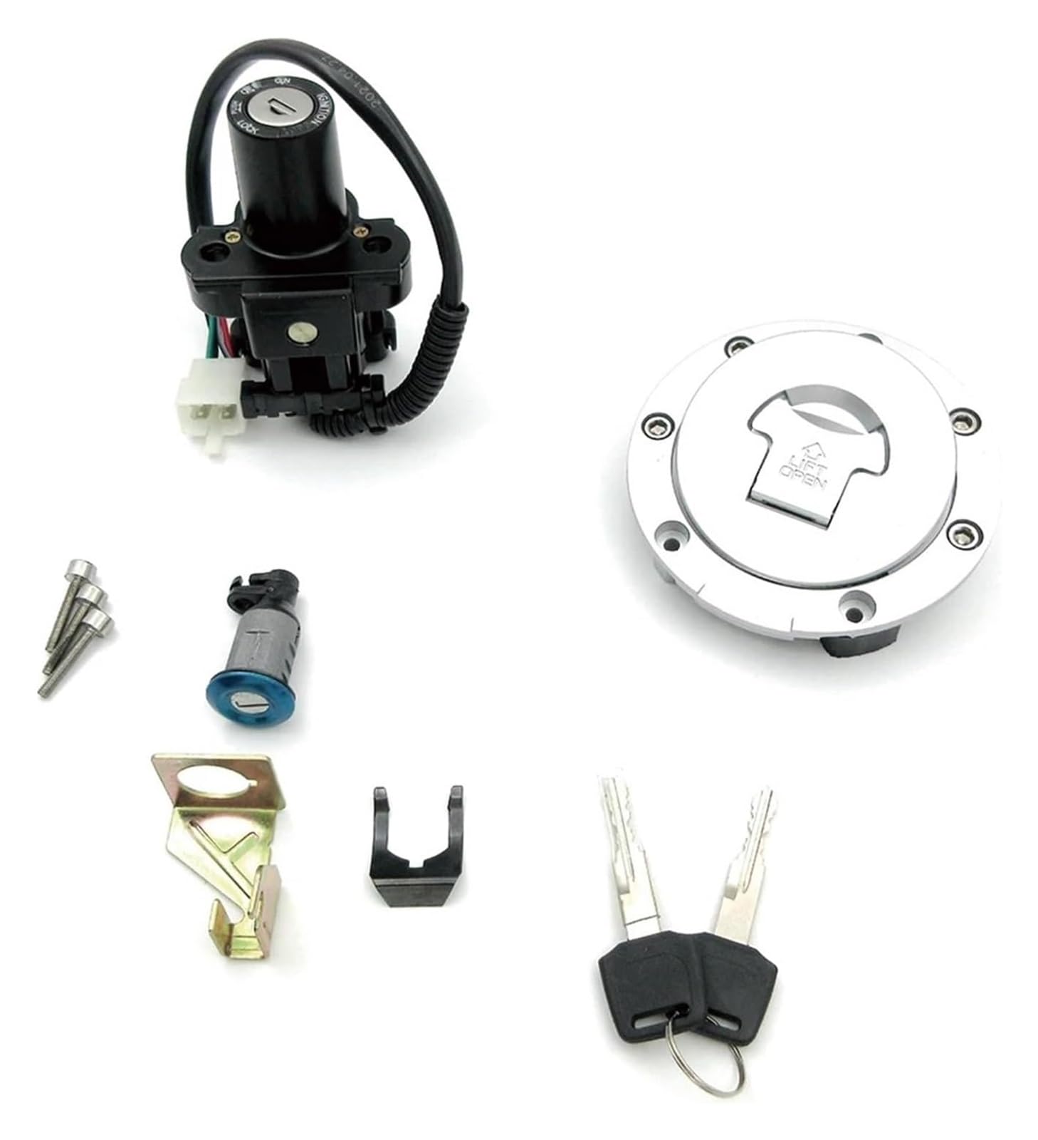 Tankdeckel Kraftstoff Zündschalter Für CB400 Für CB1300 Für CBR600 Für CBR929 Für CBR1000 Motorrad Zündschalter Tankdeckel Sitzschlossschlüssel Tankdeckel Kraftstoff Zündschalter Für CB400 Für CB1300 Für CBR600 Für CBR929 Für CBR1000 Motorrad Zündschalter Tankdeckel Sitzschlossschlüssel von ABHBVGZFZT