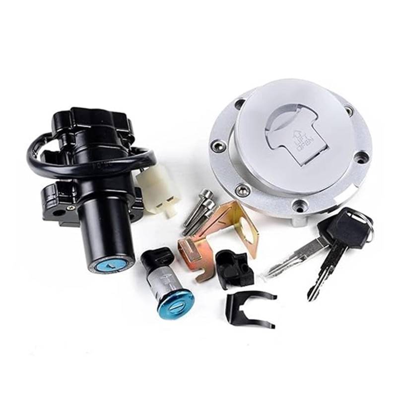 Tankdeckel Kraftstoff Zündschalter Für CBR 600RR Für CBR 1000RR 2003-2007 Motorrad Zündschloss Kraftstoff Tankdeckel Schloss Schlüssel Zündschloss von ABHBVGZFZT