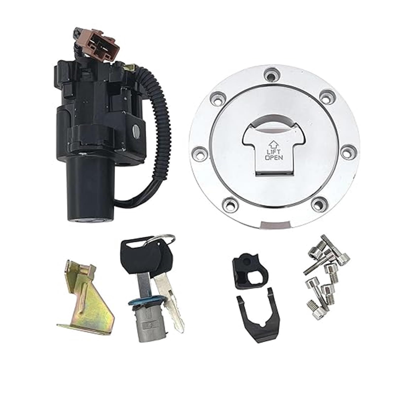Tankdeckel Kraftstoff Zündschalter Für CBR1000RR 2008-2014 Für CBR 600RR 2007-2014 Motorrad Zündschloss Tankdeckel Sitzschloss Schlüssel Zündschloss Tankdeckel Kraftstoff Zündschalter Für CBR1000RR 2008-2014 Für CBR 600RR 2007-2014 Motorrad Zündschloss Tankdeckel Sitzschloss Schlüssel Zündschloss von ABHBVGZFZT