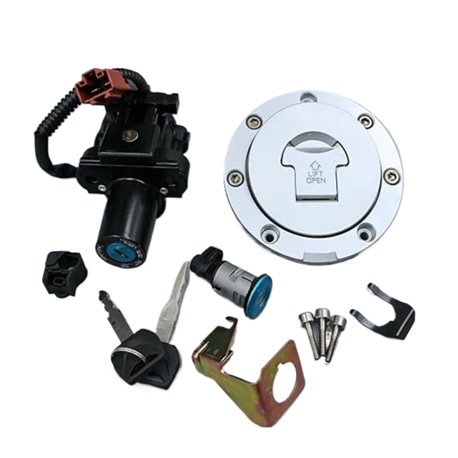 Tankdeckel Kraftstoff Zündschalter Für CBR600RR 2007-2013 Für CBR1000RR 2008-2014 Motorradzubehör Zündschalter Tankdeckel Sitzschloss Set Schlüssel Zündschloss Tankdeckel Kraftstoff Zündschalter Für CBR600RR 2007-2013 Für CBR1000RR 2008-2014 Motorradzubehör Zündschalter Tankdeckel Sitzschloss Set Schlüssel Zündschloss von ABHBVGZFZT