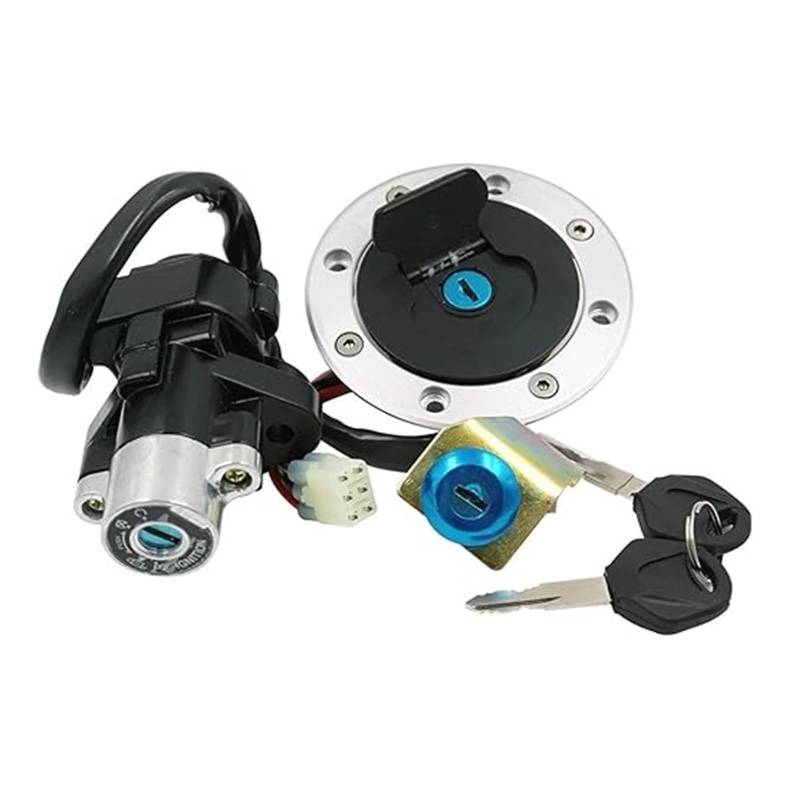 Tankdeckel Kraftstoff Zündschalter Für GSXR1200 Für GSXR750 Für GSXR600 2004-2005 Motorrad Zündschloss Montage Schlüssel Zündschloss von ABHBVGZFZT