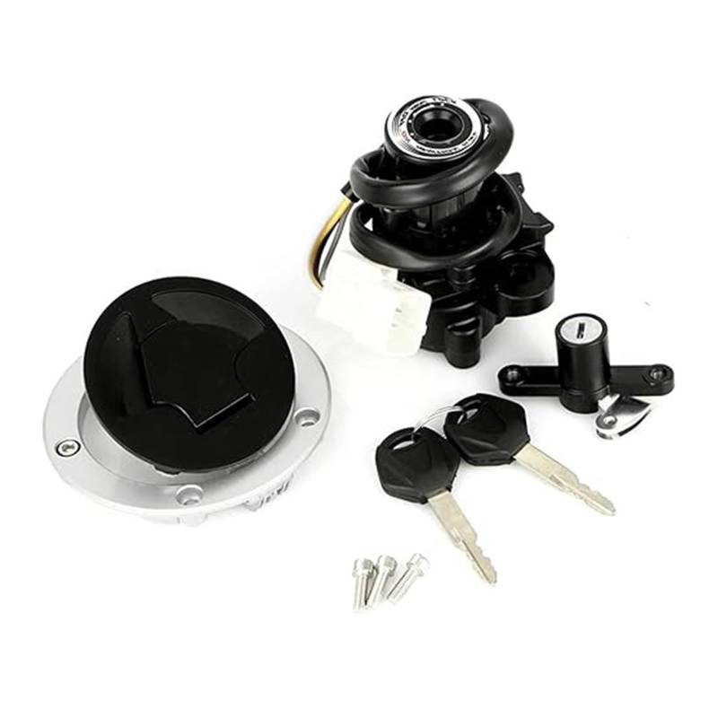 Tankdeckel Kraftstoff Zündschalter Für K&awasaki Für ZX-6R 636 Für Z1000sx 2011-2016 Motorrad Kraftstoff Tank Kappe Zündschloss Sitz Lock Key 1 Set Zündschloss von ABHBVGZFZT