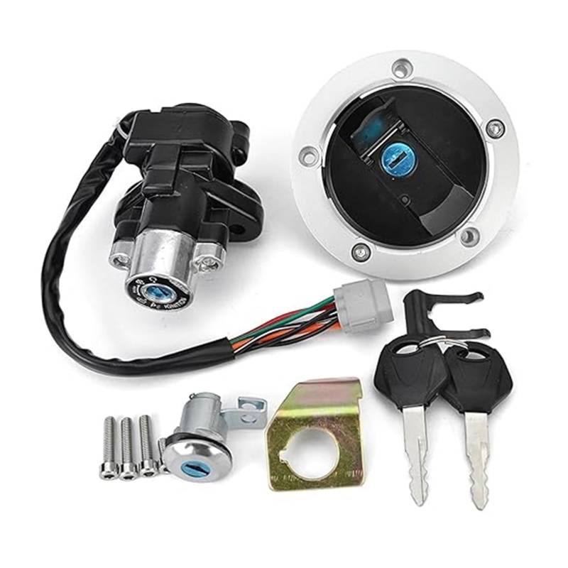 Tankdeckel Kraftstoff Zündschalter Für Suzuki Für DL650 Für DL1000 Für GSF650 Für GSF1200 2005-2012 Kraftstoff Tank Kappe Zündung Schalter Sitz Schloss Mit Schlüssel Kit Zündschloss von ABHBVGZFZT