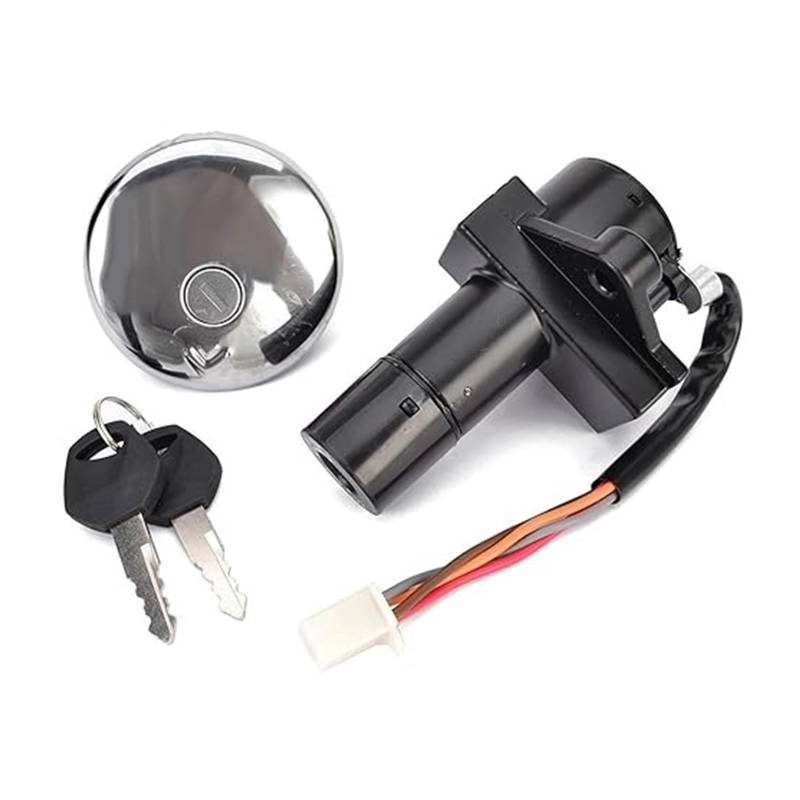 Tankdeckel Kraftstoff Zündschalter Für Suzuki Für GN250 1985-2001 Motorrad Zündschloss Sperren Kraftstoff Gas Kappe Tank Abdeckung Schlüssel Zündschloss von ABHBVGZFZT