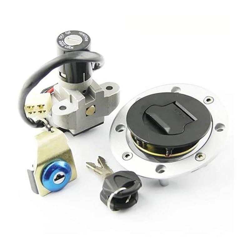 Tankdeckel Kraftstoff Zündschalter Für Suzuki Für GS500 2001-2012 Motorrad Zündschloss Sitzschloss Schlüssel Tankdeckel Anzug Zündschloss von ABHBVGZFZT