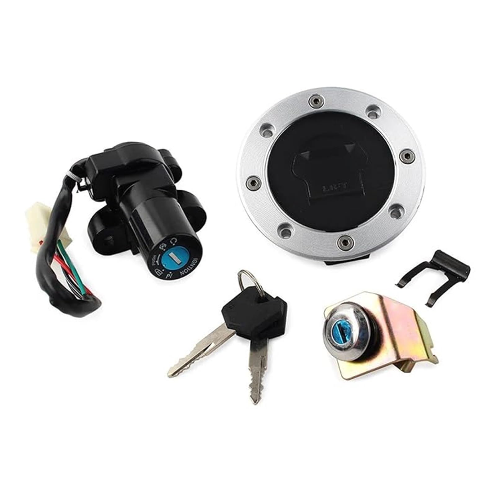 Tankdeckel Kraftstoff Zündschalter Für Suzuki Für GS500 2001-2012 Motorrad Zündschloss Tankdeckel Abdeckung Sitzschloss Schlüsselsatz Zündschloss Tankdeckel Kraftstoff Zündschalter Für Suzuki Für GS500 2001-2012 Motorrad Zündschloss Tankdeckel Abdeckung Sitzschloss Schlüsselsatz Zündschloss von ABHBVGZFZT