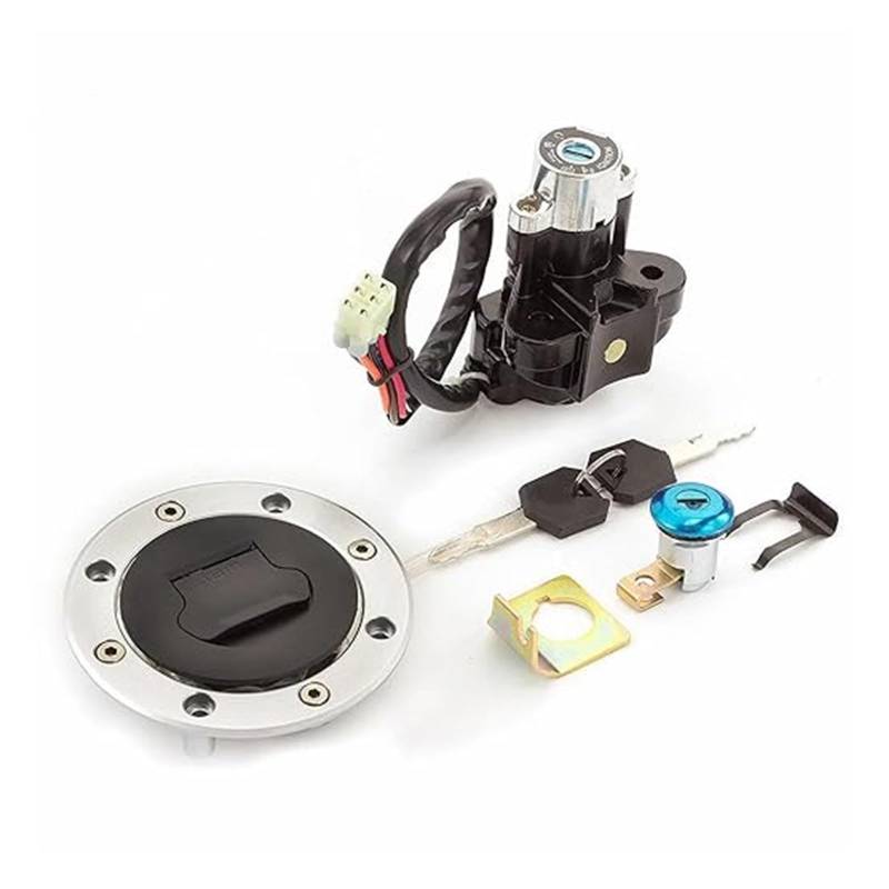 Tankdeckel Kraftstoff Zündschalter Für Suzuki Für SV650 Für TL1000R Für GSXR600 Für GSXR1000 Für GSX1400 Kraftstoff Tank Kappe Zündung Schalter Sitz Lock Schlüssel Zündschloss von ABHBVGZFZT