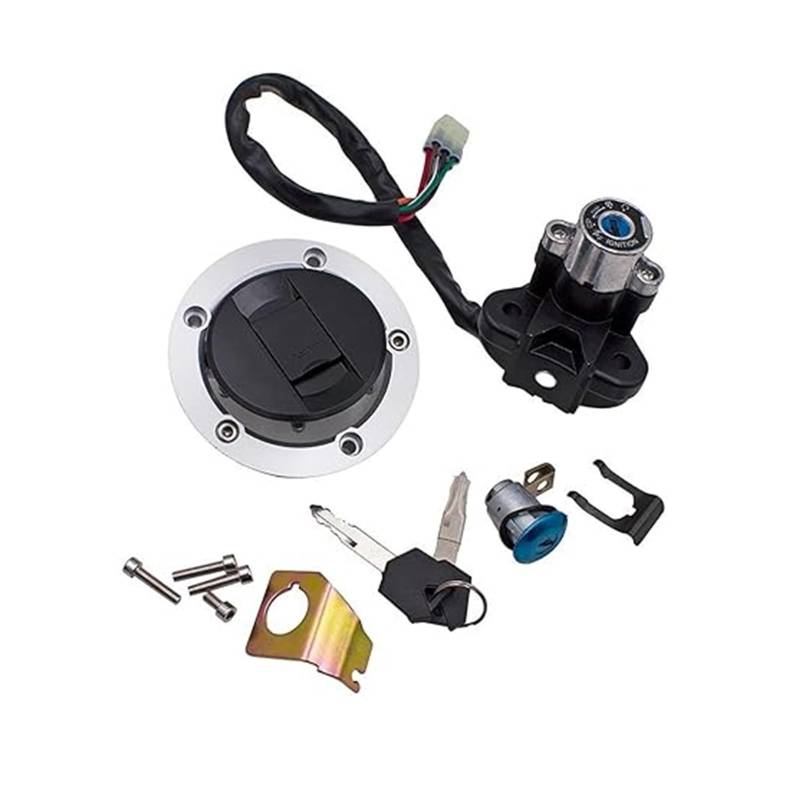 Tankdeckel Kraftstoff Zündschalter Für Suzuki SV1000 SV1000S SV650 SV650A SV650S SV650SF Motorrad Zündschloss Tankdeckel Sitzschloss Key Kit Zündschloss von ABHBVGZFZT