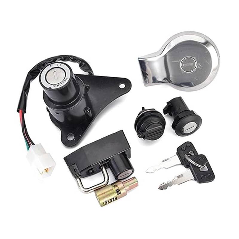Tankdeckel Kraftstoff Zündschalter Für XV125 1997-2000 Für XV250 1988-2013 Für Virago 125 250 Motorrad Zündschlüssel Sitzschloss 1 Set Zündschloss von ABHBVGZFZT