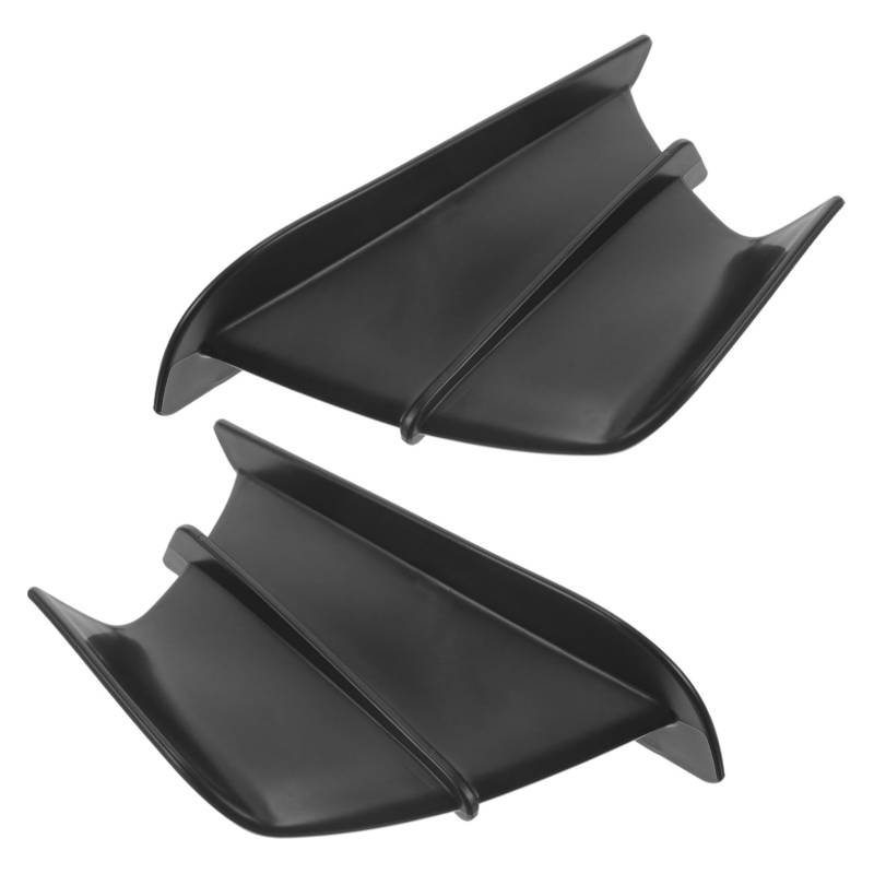 ABOOFAN 1 Paar Fingerblattflügelflügel Spoilerflügel dekoratives Winglet Winglet- Motorrad- Motorrad Versorgung Motorrad-Winglet Verkleidungs-Winglet Black von ABOOFAN