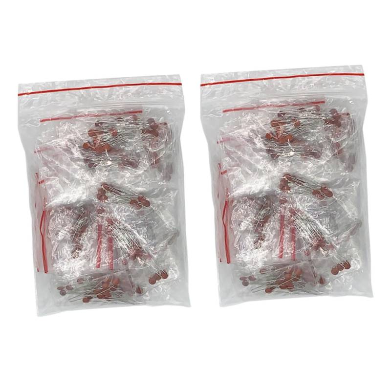 ABOOFAN 1 Satz Kondensatorpaket Sortiertes Sortiment An Elektrolytkondensatoren Für Die Elektronik Kondensatoren Kit 2Pf 01Uf Chip 50 V Kondensatoren Minikondensatoren von ABOOFAN