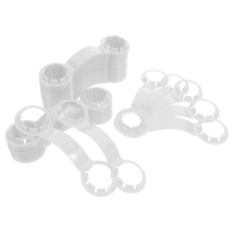 ABOOFAN 100 Stück Getränkeflaschen Schnallengriffhalter Inline Camping Dose Isolierte Wasserflaschen Getränk Tragbar Großer Flaschengriff Flaschenaufhänger Schnalle von ABOOFAN
