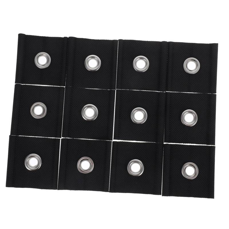 ABOOFAN 12 Stück Rv-anhängerkupplung Wohnmobil-aufhänger Austausch Der Ladungsnetzhaken Lichtclips Für Wohnmobilvorzelte Frachthaken PVC-beschichteter Stoff Black von ABOOFAN