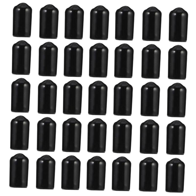 ABOOFAN 150 Stücke Schutzhülle Abdeckung Protektoren Ende Terminal Isolierte Hülse Isolierte Boot Isolierte Kappe Schwarz Pvc von ABOOFAN