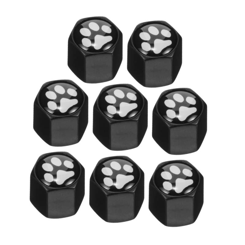 ABOOFAN 2 Sätze Reifenventilkappe autozubehör ventildeckel Reifenventile Zubehör staubschutz Fahrzeugschmuck Räderdekoration Reifenventil Abdeckung radzubehör Rostfreier Stahl Black von ABOOFAN