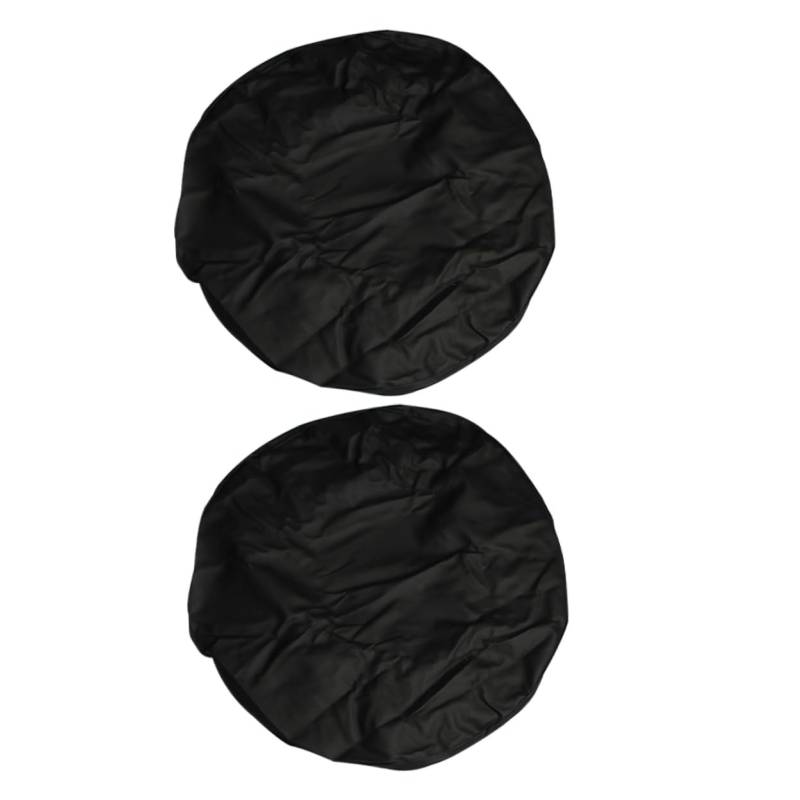 ABOOFAN 2 Stück 15 Reserveradabdeckung Universal- Schutz Radkappen für Anhängerreifen schützend Radabdeckungen Wohnmobil-Reifenabdeckungen für Wohnwagen PVC Black von ABOOFAN