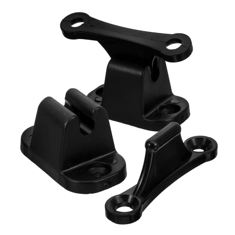 ABOOFAN 2 Stück Hammertürsaugzubehör Türmagnetverschluss Stopper fangen Griffe Metall -Tür -Fang beiliegender Anhänger-Türriegel Einstiegsfang Türhaltehaken Nylon Black von ABOOFAN