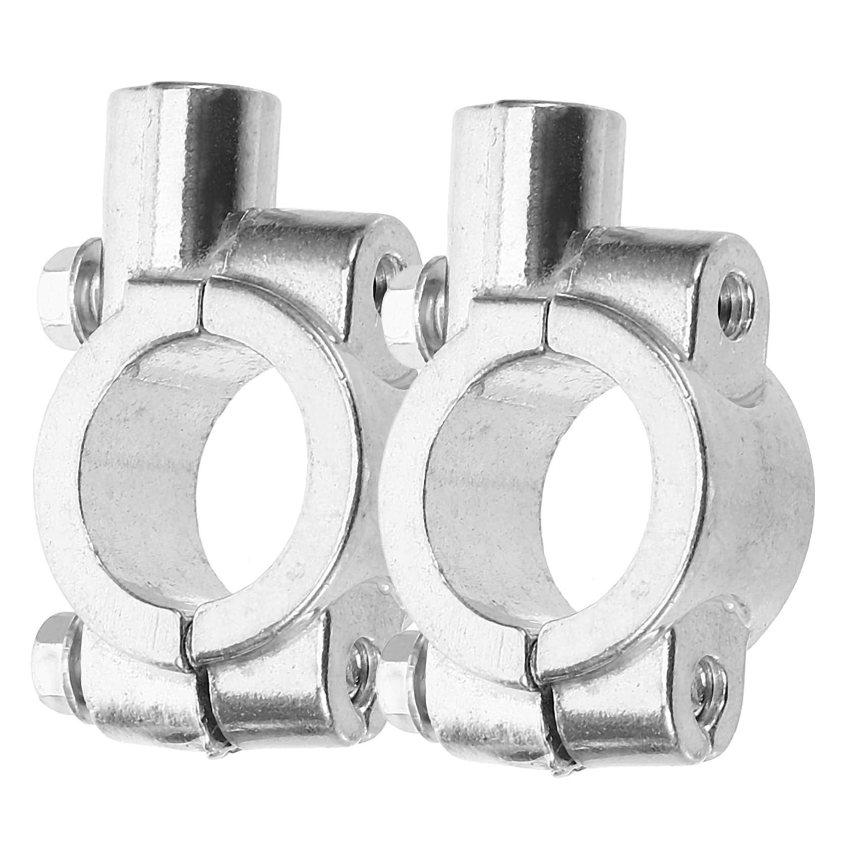 ABOOFAN 2 Stück Motorrad-Rückspiegelhalter montieren Rückansicht Motorradzubehör Spiegelhalterungen aus Metall Motorrad Spiegel Clip Lenkerklemmhalterung Silver ABOOFAN 2 Stück Motorrad-Rückspiegelhalter montieren Rückansicht Motorradzubehör Spiegelhalterungen aus Metall Motorrad Spiegel Clip Lenkerklemmhalterung Silver von ABOOFAN