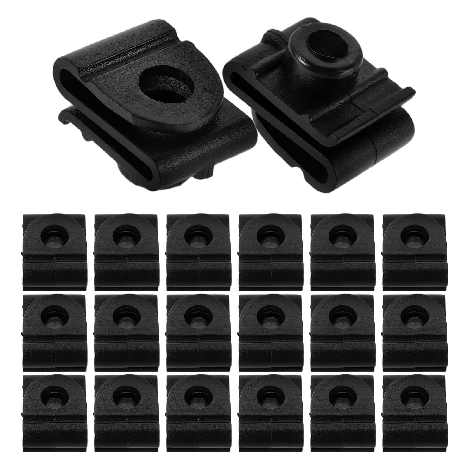 ABOOFAN 20 Stück Auto -Reparaturschnalle U-förmige Nuss Stoßstangenabdeckungshalter Schild Clip Spritzschutzclips Stecknadeln aus Kunststoff U-NUT-Clip Plastik Black ABOOFAN 20 Stück Auto -Reparaturschnalle U-förmige Nuss Stoßstangenabdeckungshalter Schild Clip Spritzschutzclips Stecknadeln aus Kunststoff U-NUT-Clip Plastik Black von ABOOFAN