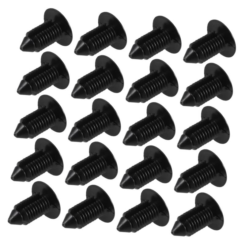 ABOOFAN 20 Stück Kofferraumplastikkarte Auto-Befestigungsclips Stoßstangenschutz-Clips Autobefestigungsklammern Autotür -Panel -Clips Fahrzeugbefestigungsklammern Schwarz von ABOOFAN