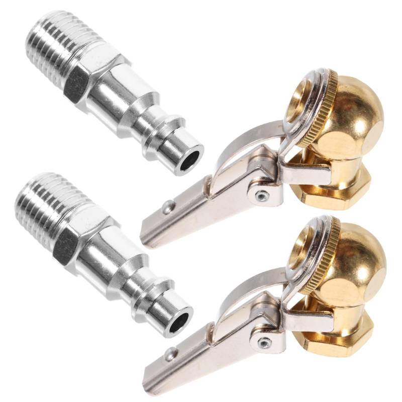 ABOOFAN 2Sätze Reifenfutter Mit Clip Kit Verriegelbares Luftfutter Und Schnellverbindungs Clip Für Verschiedene Reifenventile Für Autos Fahrräder Und Motorräder Langlebiges von ABOOFAN