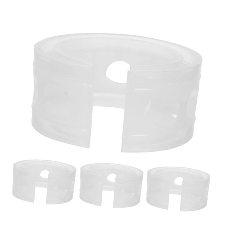 ABOOFAN 4 Stück Federklebepuffer Auto Stoßstangenkissen Ersatzabsorber Auto Stoßstangenkissen Auto Stoßdämpferbuchsen Auto Vibration Hochwertiges Gummi Transparent von ABOOFAN