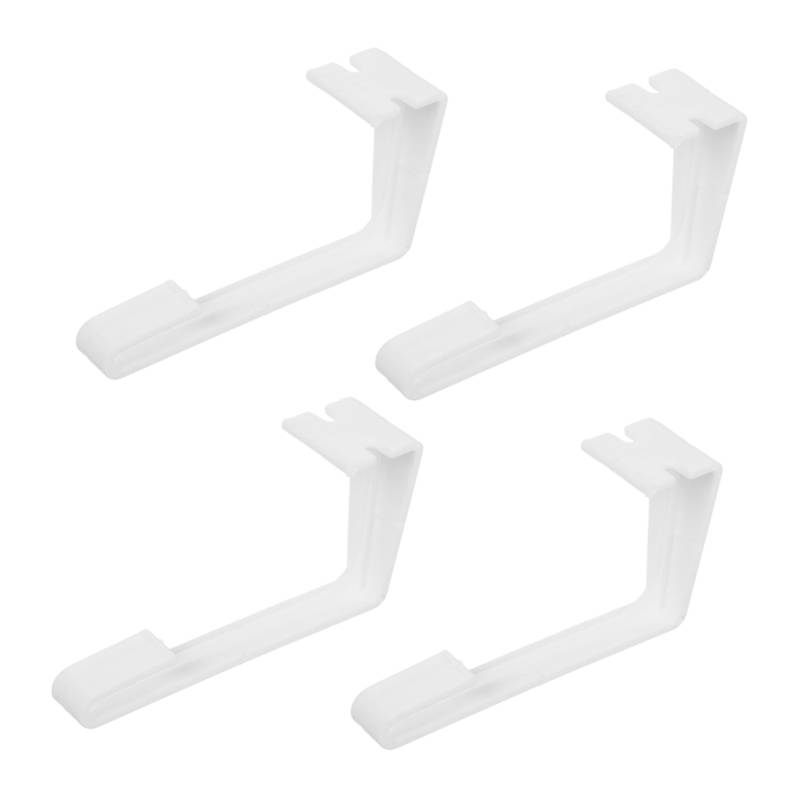 ABOOFAN 4 Stück Gardinenhalter Vorhang Fensterhalterungen Wohnmobilfenster gedrückt halten Fensterstopper-Clips Wohnmobil-Fensterclips Fensterstopper für Wohnmobile Plastik pp Weiß von ABOOFAN