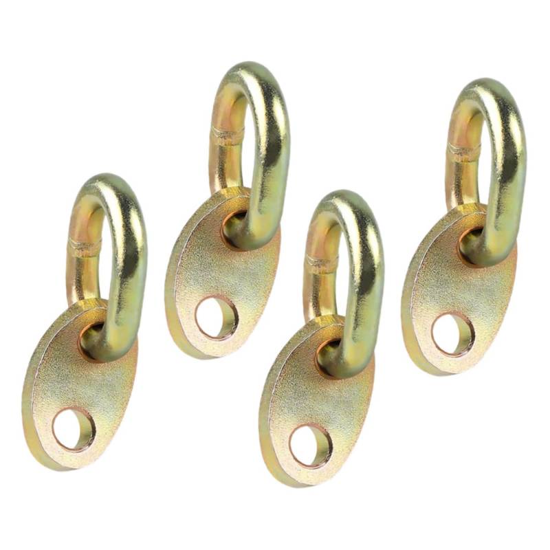 ABOOFAN 4 Stück Motorprüfstand Motorhub-nivellierer Motorhebeplatte Motornivellierer Motorhebekette Einstellbare Fassanhebung Verstellbarer Hebebügel Lift-kit Aluminiumlegierung Golden von ABOOFAN