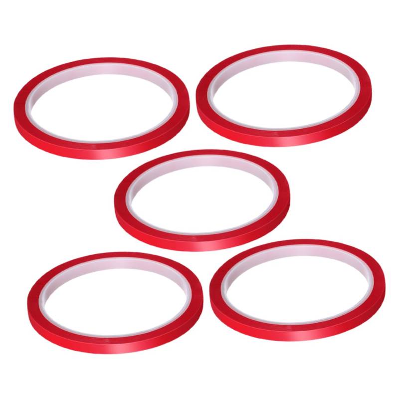 ABOOFAN 5 Stück Hitzebeständiges Klebeband Dekorative Bänder Kfz -vinylband Auto-trimm-kleber Klebeband Zum Abdichten Von Fenstern Fenster -weatherstrip -klebeband Red von ABOOFAN