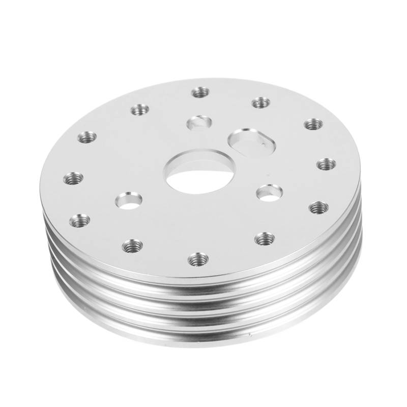 ABOOFAN 6 Lenkradadapter Auto Radadapter &Amp; Abstandshalter Lenkradnabenadapter Kurznabenverbinder Lenkraderhöhung Lenkradumbau Abstandshalter Aluminiumlegierung Silber von ABOOFAN