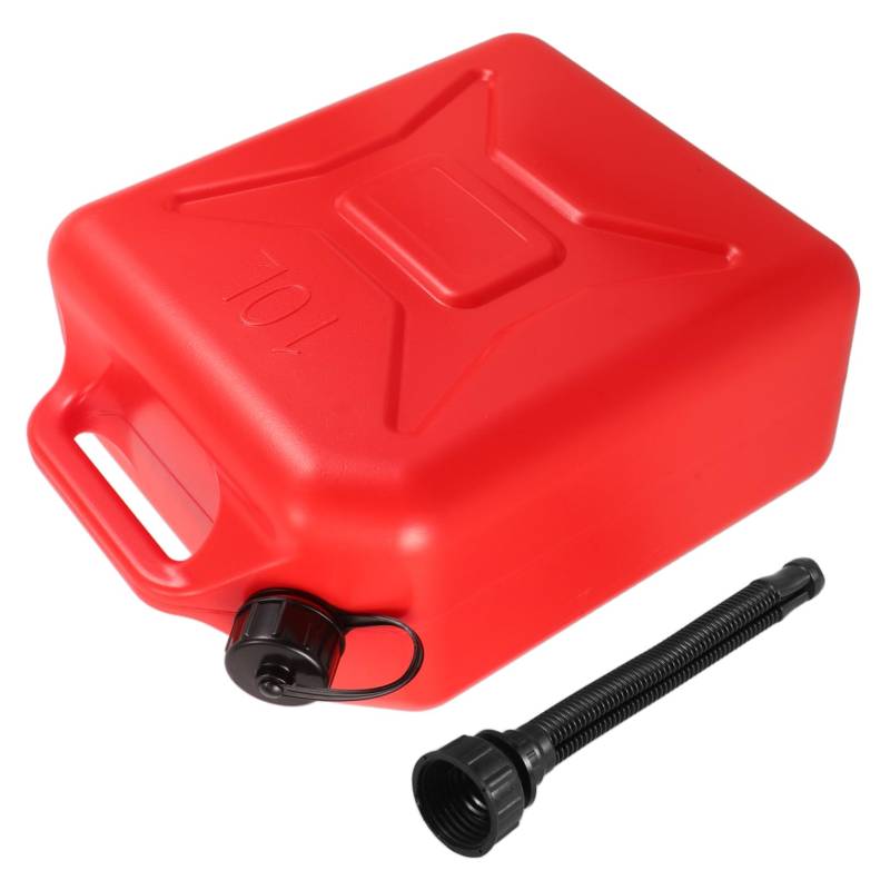 ABOOFAN Auto Benzinkanister Benzinkanister Fürs Auto Benzinkrug Benzinzubehör Motorölkanister Fahrzeug Benzineimer Tragbarer Benzintank Gastank Kunststoff Rot von ABOOFAN
