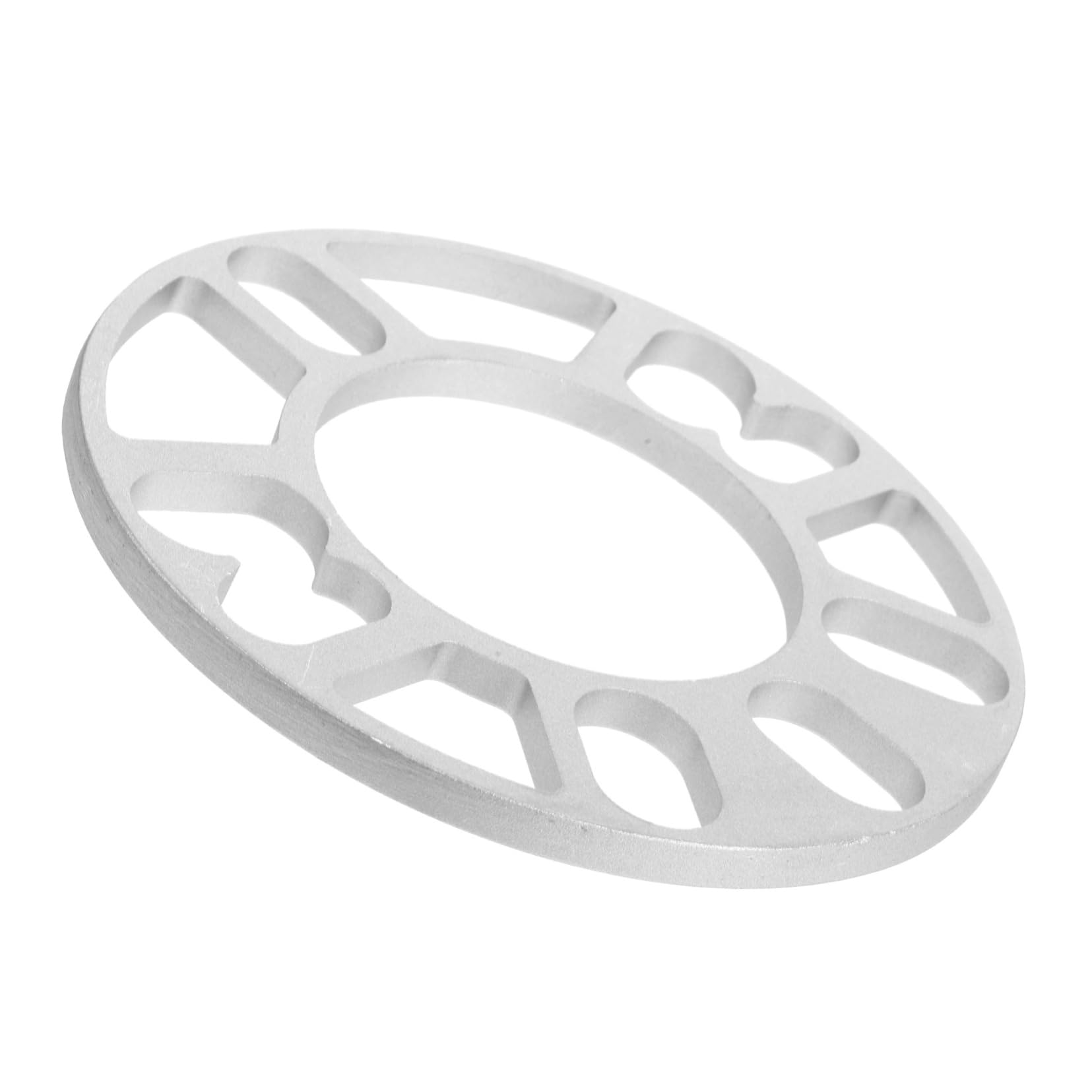 ABOOFAN Distanzscheiben Spacer zentrisch Automobil Rad SHILS Nabenabstandshalter Fahrzeugteil Autozubehör Spurverbreiterungen für Fahrzeuge Aluminiumlegierung Silver von ABOOFAN